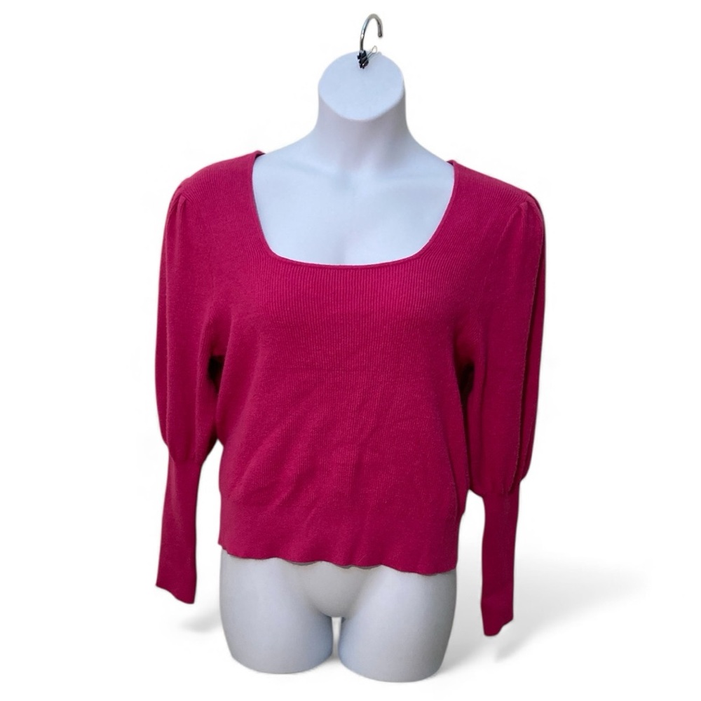 Willow Drive | Chic Pink Scoop Neck Sweater